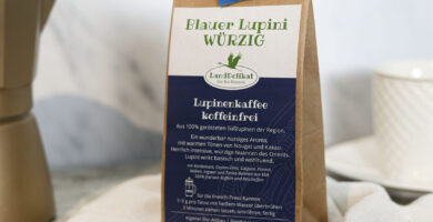 Kawa bezkofeinowa z łubinu.