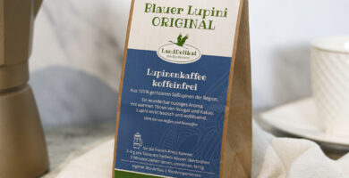 Kawa bezkofeinowa z łubinu.