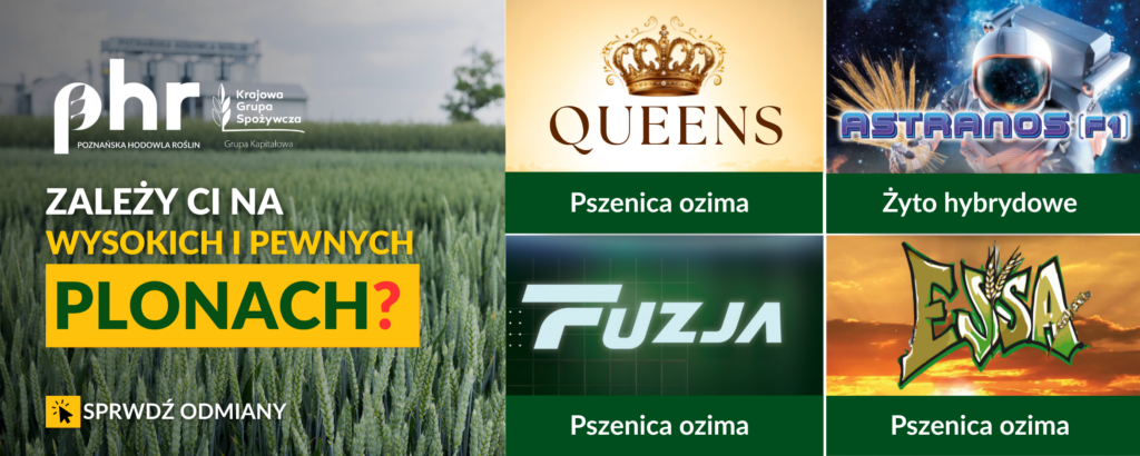 Oferta na seon jesienny 2026. Poznańska Hodowla Roślin. 
